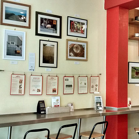 cafe photo exhibition