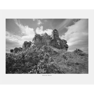 Roche Rock Cornwall black and white Photographic Print